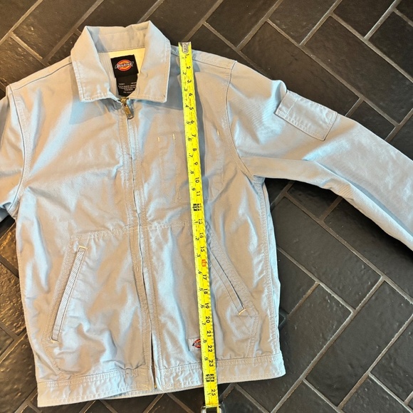 Dickies Women’s Eisenhower Jacket Light Blue Workwear Zip Front X small - Picture 9 of 10